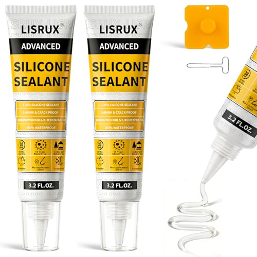 LISRUX Advanced Clear Silicone Caulk