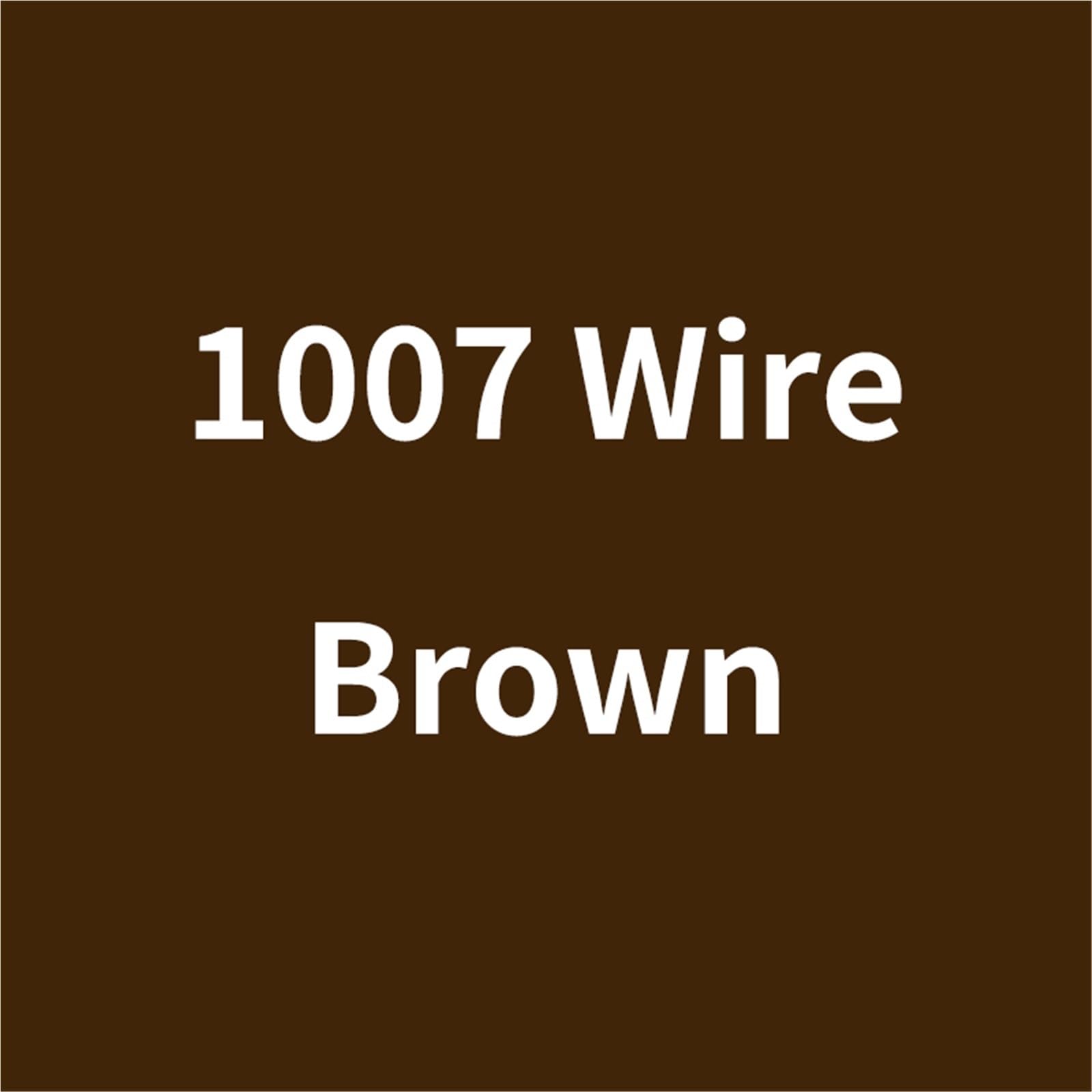 Cable electrónico de PVC 2M-100M UL1007 26/28/30 AWG; Cable de Cobre estañado Rojo Negro for cableado LED y Bricolaje(Brown,80M,26AWG)