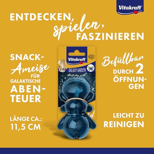Vitakraft Galaxy Garden Ameise, Spielzeug für Hunde, interaktives Spielzeug für Hunde, befüllbar mit Hundeleckerlis (1 Stück)