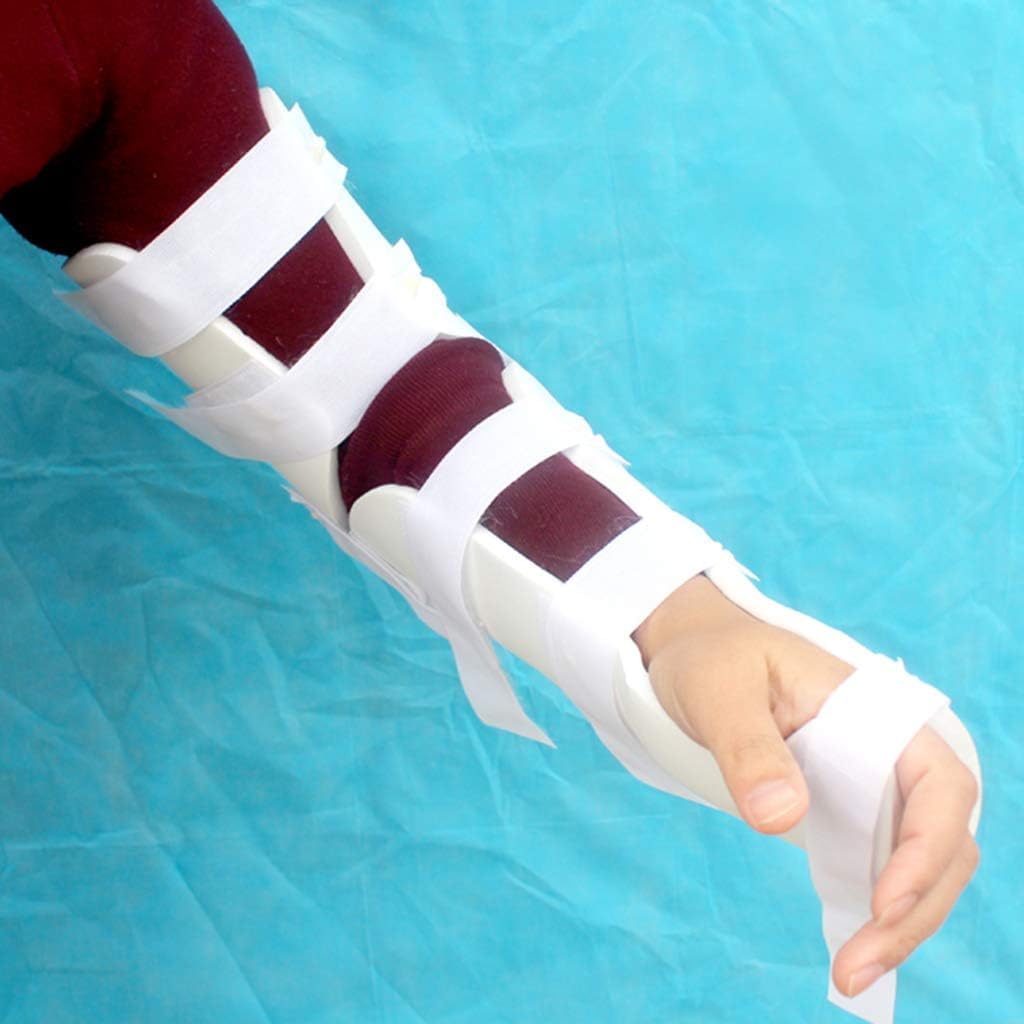 Tutore per Gomito Stabilizzatore per Gomito Bianco Stecca per Braccio Imbracatura per Spalla Immobilizzatore per Spalla Supporto Medico Traspirante per Le Braccia Ferite per Frattu, Left, Medium