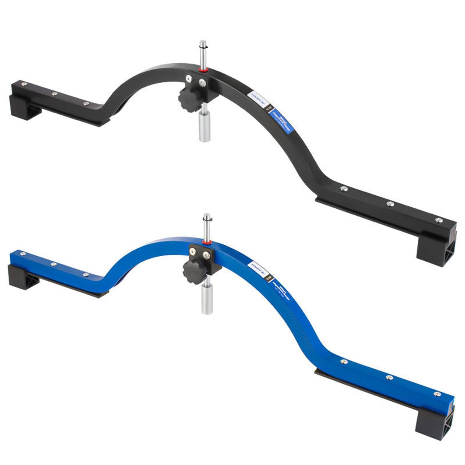 Calibrador de Alineación de Ruedas de Bicicleta, Herramienta de Ajuste de Profundo, Buje de Aleación de Aluminio, Función de Precisión, Apto, Negro