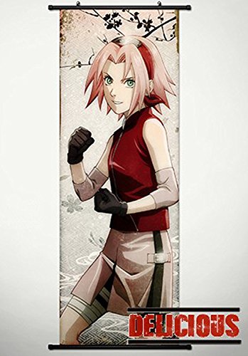 Naruto Home Decor Japanese Anime Cosplay Wall Scroll Poster Haruno Sakura 17.7 X 49.2 Inches-P104488001