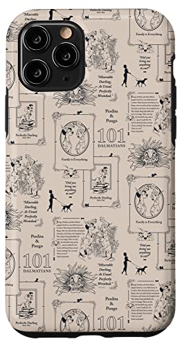 Coque iPhone 11 Pro Disney 101 Dalmatians vintage book case antichoc