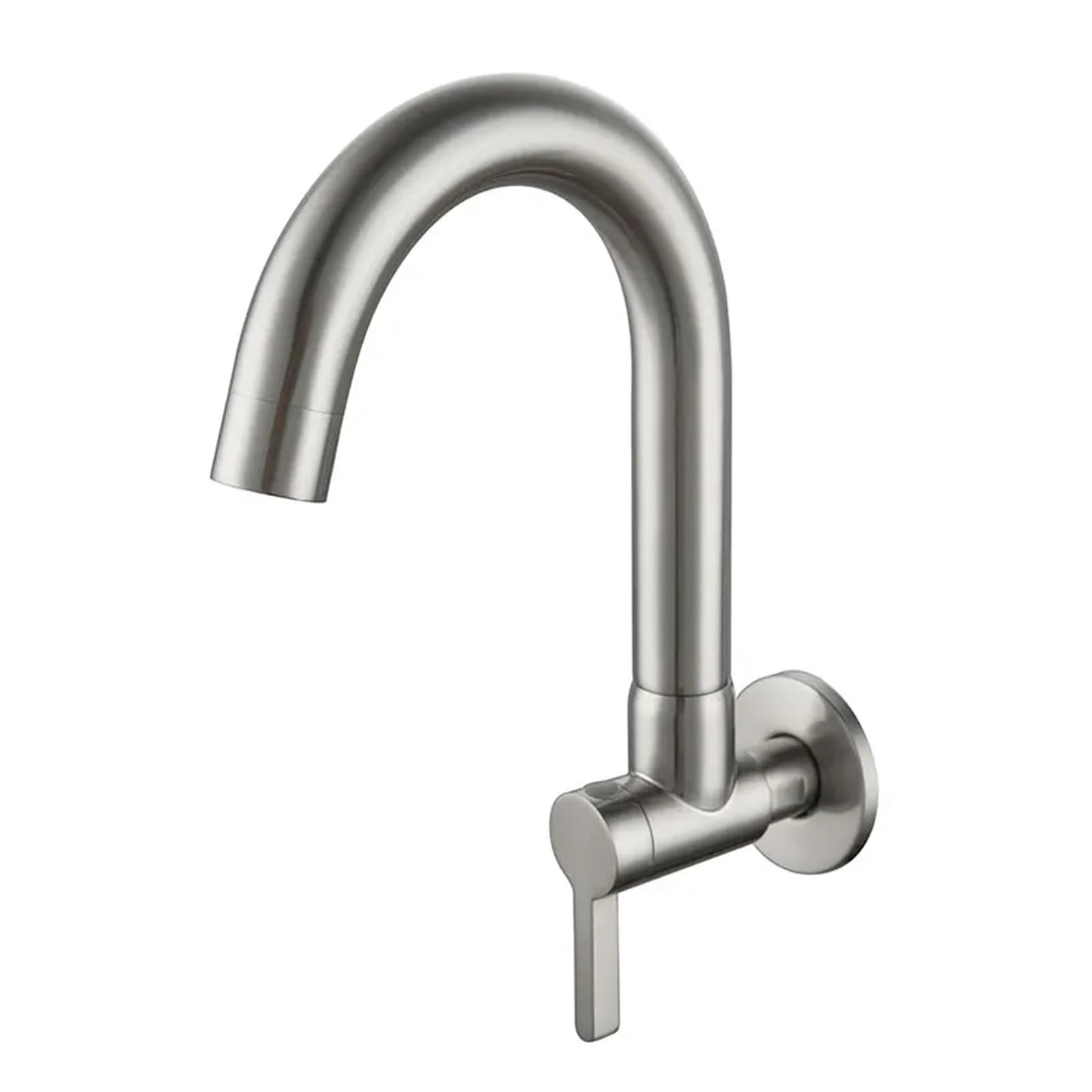SaryEdge Gold Brush Brass Single Cold Kitchen tap Wall Frosted Gold Cold Wall Faucet Single Cold Sink taphroom mop Cold tap,Kitchen Sink Faucet, WJ5501,C,C,C