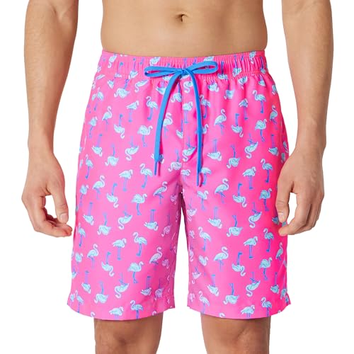 Image of Amazon Essentials Men's 9 inch Swim Trunks with Mesh Lining, Pockets, Drawstring Closure