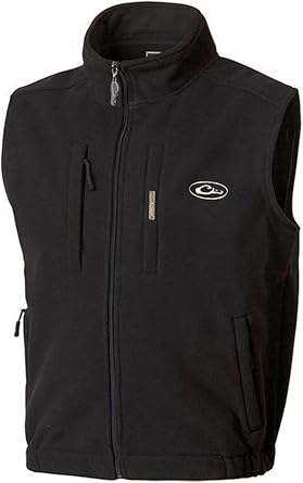 Drake Waterfowl MST Windproof Layering Vest-Solid Black ...