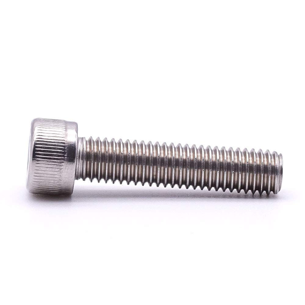 10 Viti A Testa Cilindrica Con Brugola M8-1.25 X 80 Mm In Acciaio Inox – Filettatura Piena A2 - 4