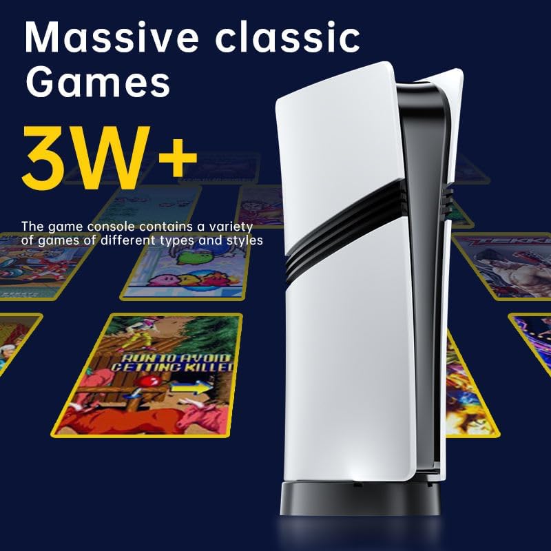 Image of BVG GS5 Pro Classic TV Video Game Console with 4K HD Output & 53 Emulators & 30,000+ Games-Game Stick for PC /TV /Projector - Dual Controllers Included