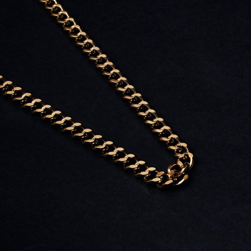 Image of SALTY ALPHA Anti Tarnish Stainless Steel Locket Neck Chain for Men | Stylish Pendant Necklace | Jewellery Accessories for Boys | Minimal Jewelry | Gifts for Boyfriend & Husband | Gift for Diwali, Christmas, Marriage, Birthday, Rakhi