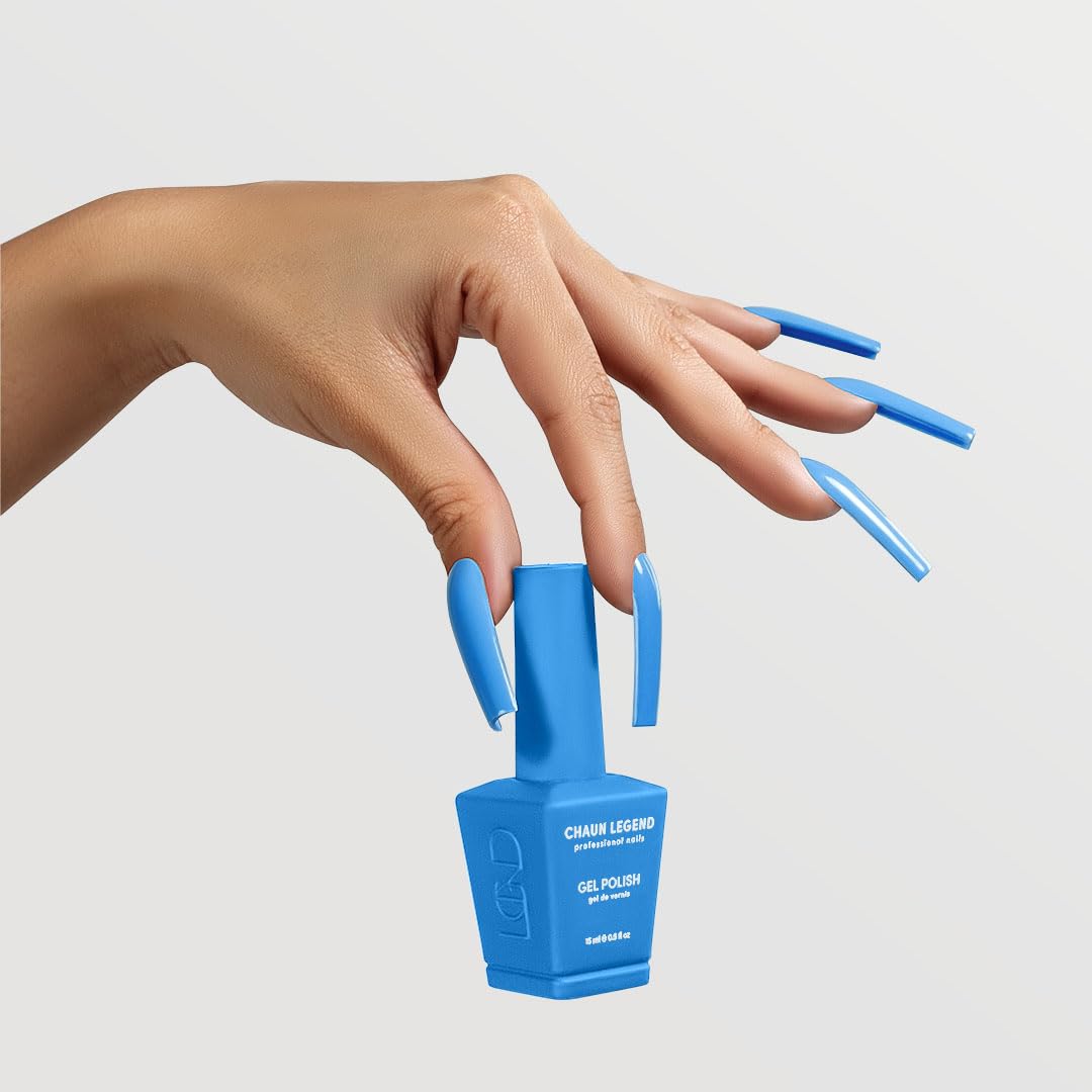 Chaun Legend UV Gel Nail Polish, 0.5 Ounce Long Lasting Salon Quality, Bubble Free Professional Manicures, Quick Dry, High Shine, Sea Breeze LG5059 (vibrant blue)