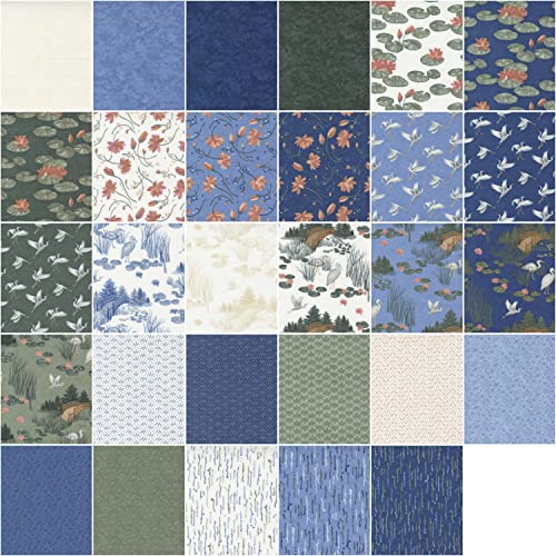 Watermarks Charm Pack By Holly Taylor; 42-5" Precut Fabric Quilt Squares #TOP1