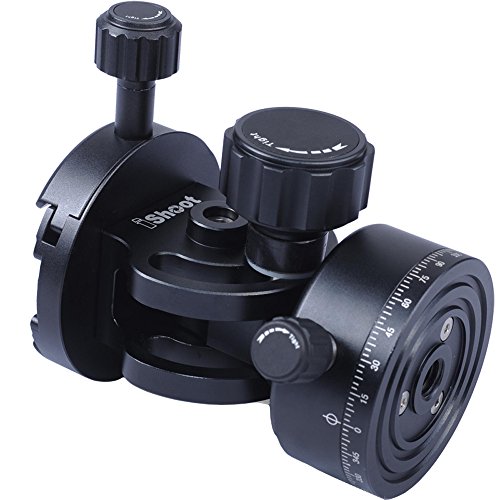 Ishoot All-Metal 2D 360° Tripod Panning Clamp Head Compatible With Rrs / Arca-Swiss / Kirk As Standard Quick Release Plate #TOP1