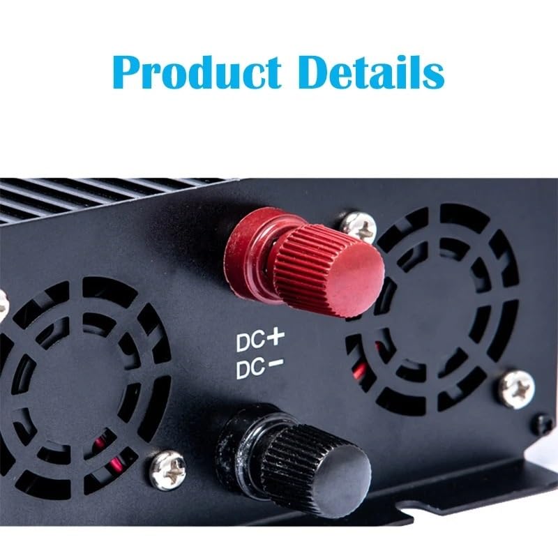 Convertisseur tension 24V 240V avec onduleur sinusoïdal pur 3000W double écran - 3