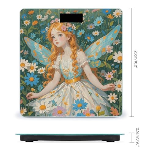 Báscula digital Pfhorn Flower Fairy para baño con vidrio templado miniatura 2