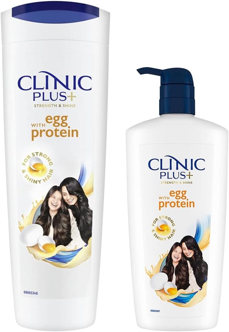 Strength & Shine With Egg Protein Shampoo 650 ml & Strength & Shine With Egg Protein Shampoo, 355 ml