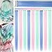 SARARHY Colored Hair Extensions Clip in for Girls and Kids 21inch Party Highlights Straight Multicolored Long Hairpiece Costume Accessories 9 PCS (Light blue,Light pink,Light Green)
