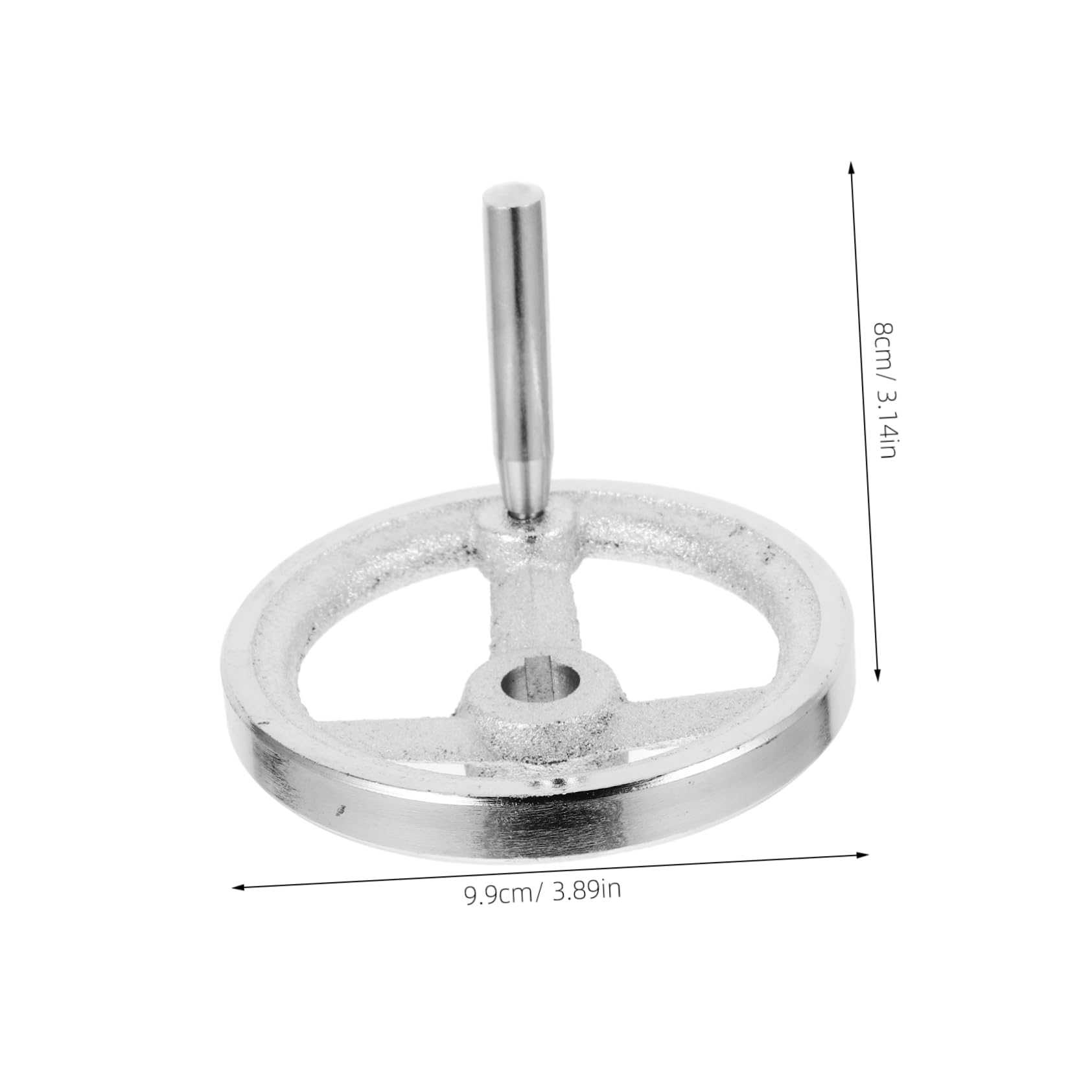 STOBAZA 1 Set Cast Iron Chrome Plated Machine Tool Hand Wheel for Lathes Milling Grinding Drill Press