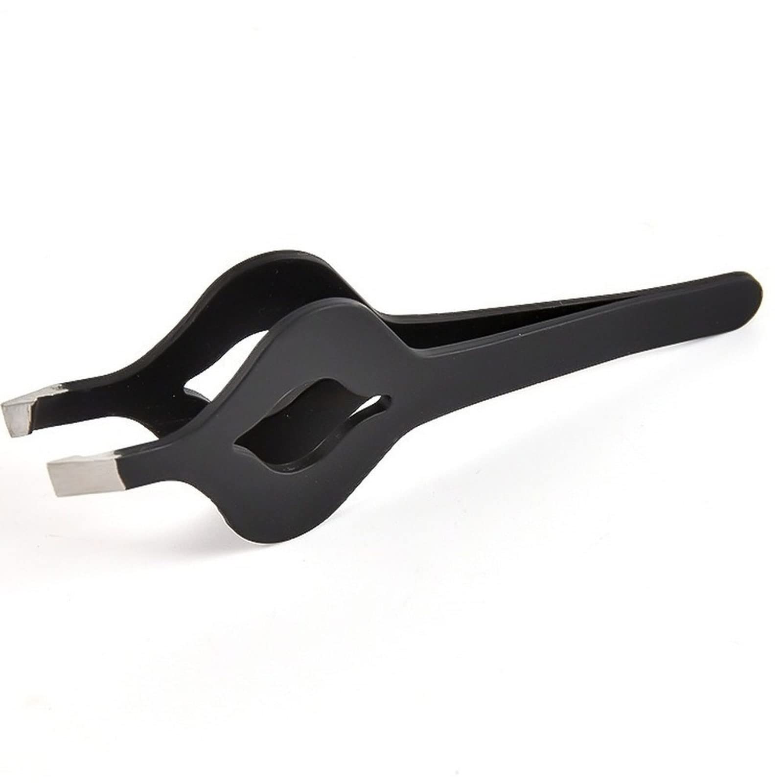 JINGYAN Pęsety Slant Tip Hair Removal Tweezers Stainless Steel Slanted Flat Point Professional Eye Brow