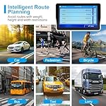 GPS Navigator for Car Truck RV, 9 inch Touch Screen Latest 2025 Map, Real Voice Spoken Turn-by-Turn Direction Reminding Navigation System for Cars, Vehicle GPS with Speed and Red Light Warning (Black) - Image 2