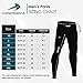CompressionZ Men's Compression Pants for Workout, Sports|Base Layer Running Tights Leggings (Black, Medium)