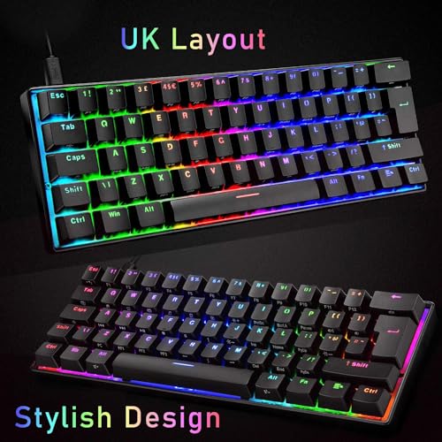 Clavier mécanique gaming 60% compact pour setup épuré et nomade