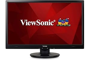 ViewSonic VA2446M-LED: 24 Inch FHD 1080P LED Display w/HDMI & Built-in Speakers