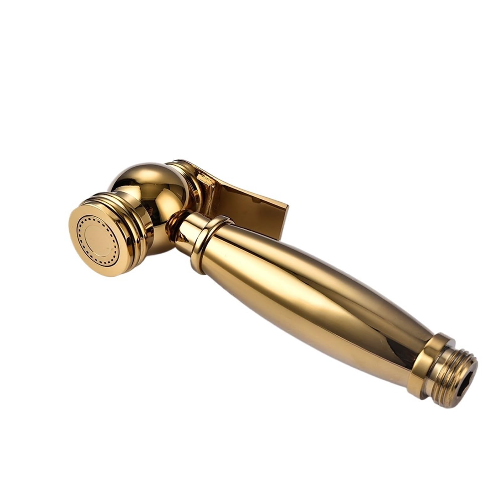 ZYCHSJXA Gold Brass Wall-Mounted Handheld Bathroom Toilet Bidet Faucet Sprayer(Titanium Gold)