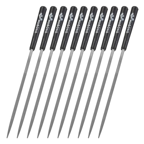 Lime aiguille ronde de 3mm en acier durable avec manche plastique