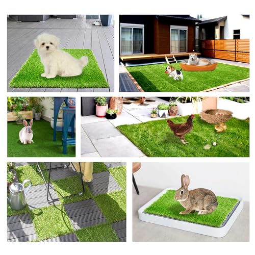 Image of Nesting Box Pads for Chickens Washable,6PCS Reusable Laying Hen Nesting Pads Artificial Grass Rug Green Fake Turf Chick Mat Chicken Coop Accessories (11.8 inchx11.8 inchx1.18 inch)