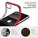 TORRAS Crystal Clear iPhone SE 2020 Case/iPhone 8 Case/iPhone 7 Case [Anti-Yellowing] Slim Soft Shockproof Case for iPhone 7/8 & iPhone SE 2020 - Red