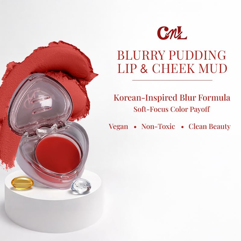 Image of Cuffs N Lashes Sweet Heart Blurry Pudding Blush 5g Lip & Cheek Mud - 05| Berry Glaze | Hydrating Tint with Hyaluronic Acid & Vitamin E | Soft Blur Cream Blush & Lip Tint