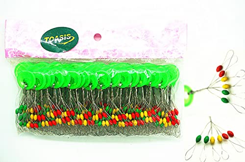 Toasis 600pcs Colorful Oval Rubber Fishing Float Bobber Stopper