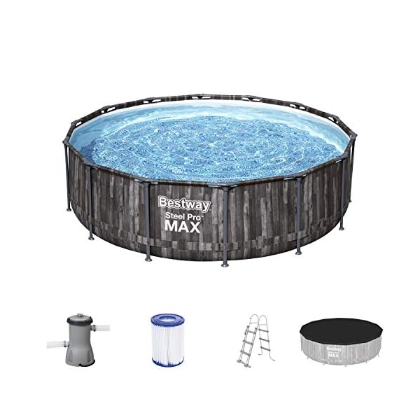 Bestway Steel Pro Max Opzetzwembad, 4,27 x 1,07 m, met objectset, meerkleurig
