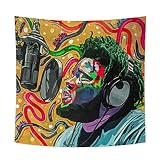 VAJSOQER Rod Psychedelic Wave Tapestry Blanket Tapestries Wall Decor Wall Hanging Art Living Room Ho