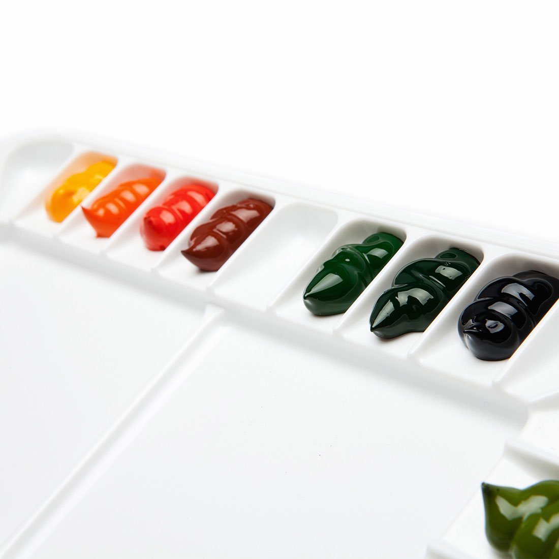 Mijello Martin Luftdichte Aquarellpalette – 18 Mulden + Mischfläche, Blau, 2 Stück