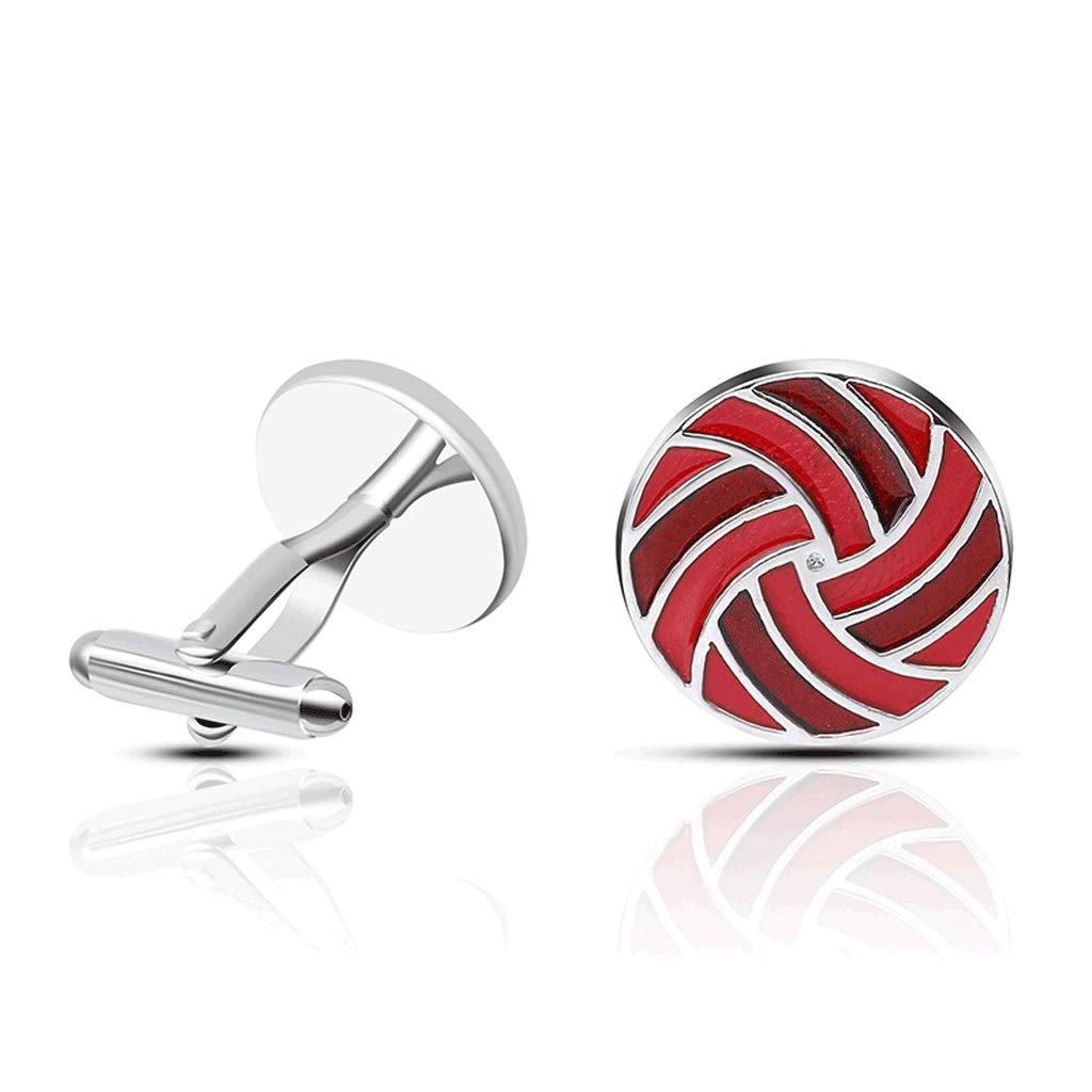 Męskie spinki do mankietów Moda Twist Spinki do mankietów Emalia Płaskie czerwone Twist Spinki do mankietów Spinki do mankietów Prezent Marka Biżuteria męska