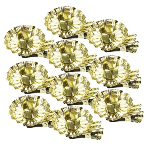 BIUDECO 10 Pezzi Clip Portacandele Natalizie in Metallo Fermacandele per Albero Natale Supporti Eleganti per Candele Tealight Decorazioni Festive per Feste e