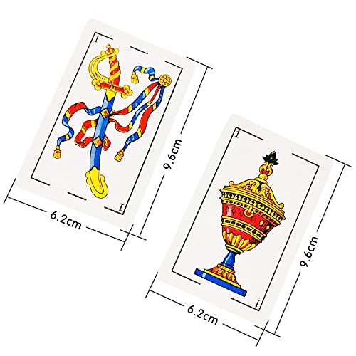 2 Decks Spanish Playing Cards Cartas Españolas, Baraja Española, Briscas Cards Puerto Rico, Mexican Plastico Spanish Cards (With Playing Card Boxes) #TOP3