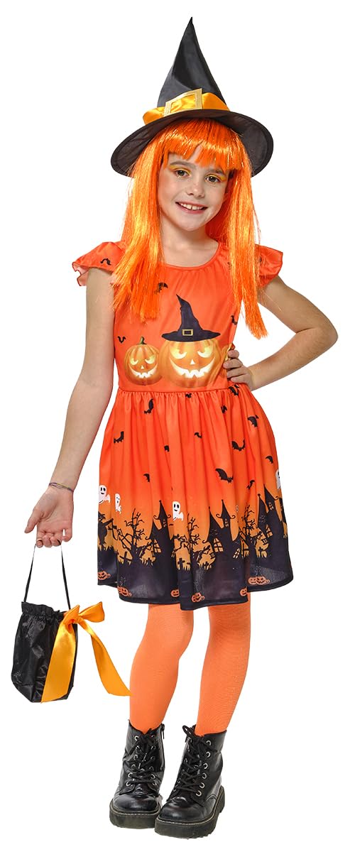 Rubie’s S8876-L Calabruja Inf Costume Bruja, multicoloured, L (8-10 años)
