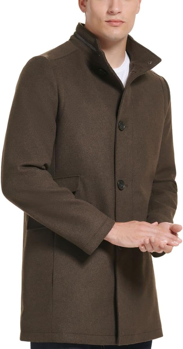 Kenneth Cole Men's Water Resistant Wool Jacket