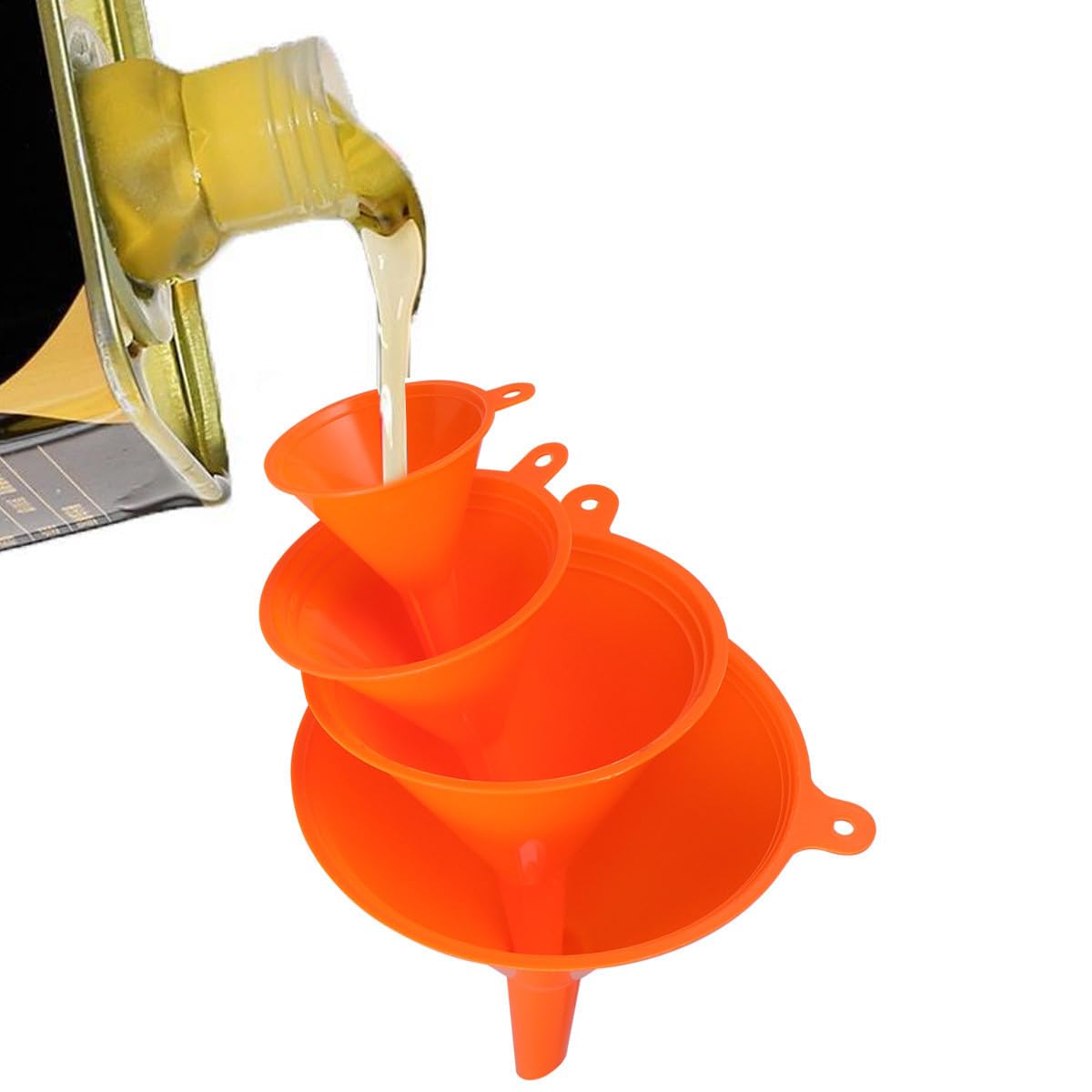 Alipis 6 Set imbuto per il rifornimento di carburante imbuti liquidi tuta da motociclista abito imbuto olio per auto pp set di profumi di pezzi impostare attrezzo