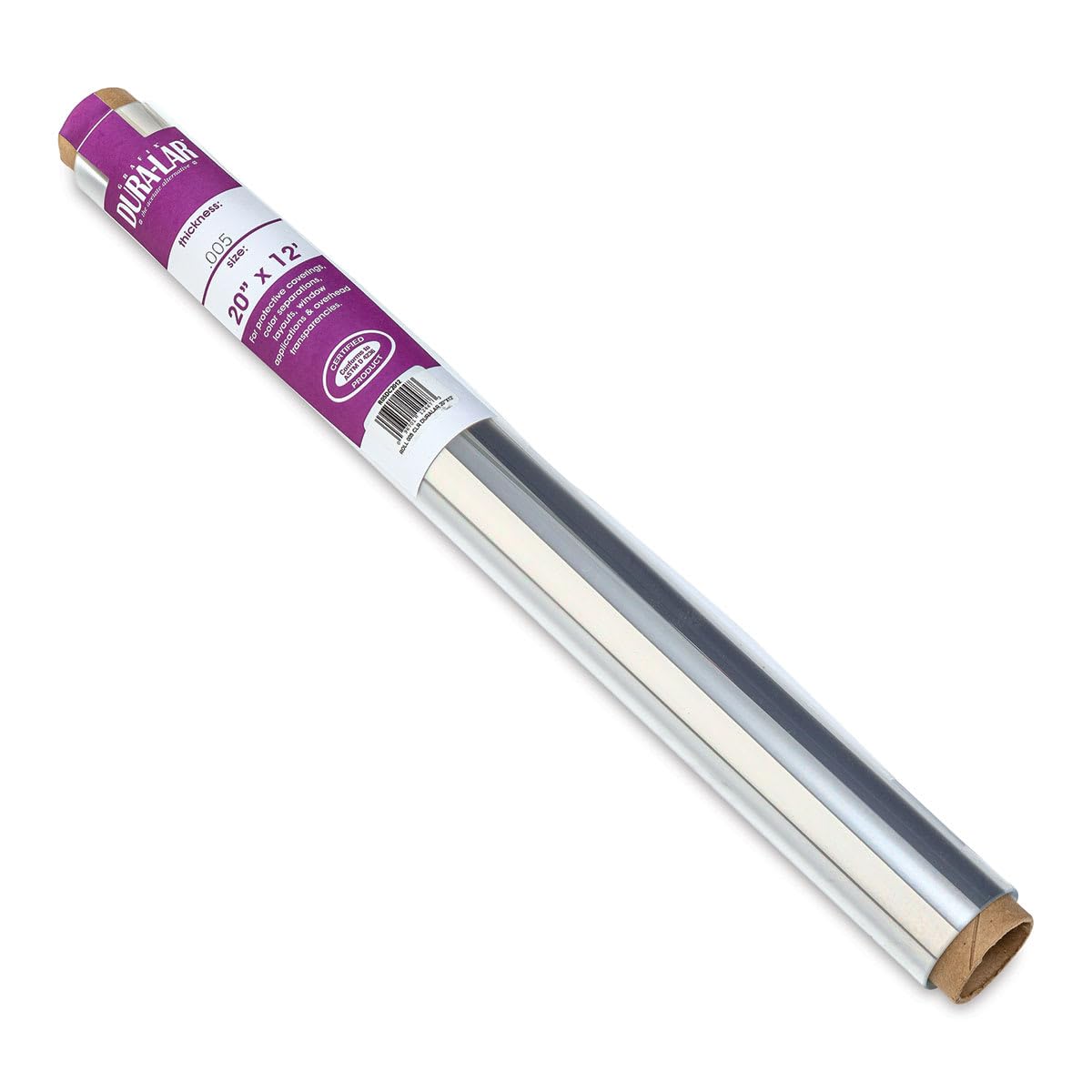 Grafix Clear 0.005 Dura-Lar Film Roll, 20-Inch by 12-Feet
