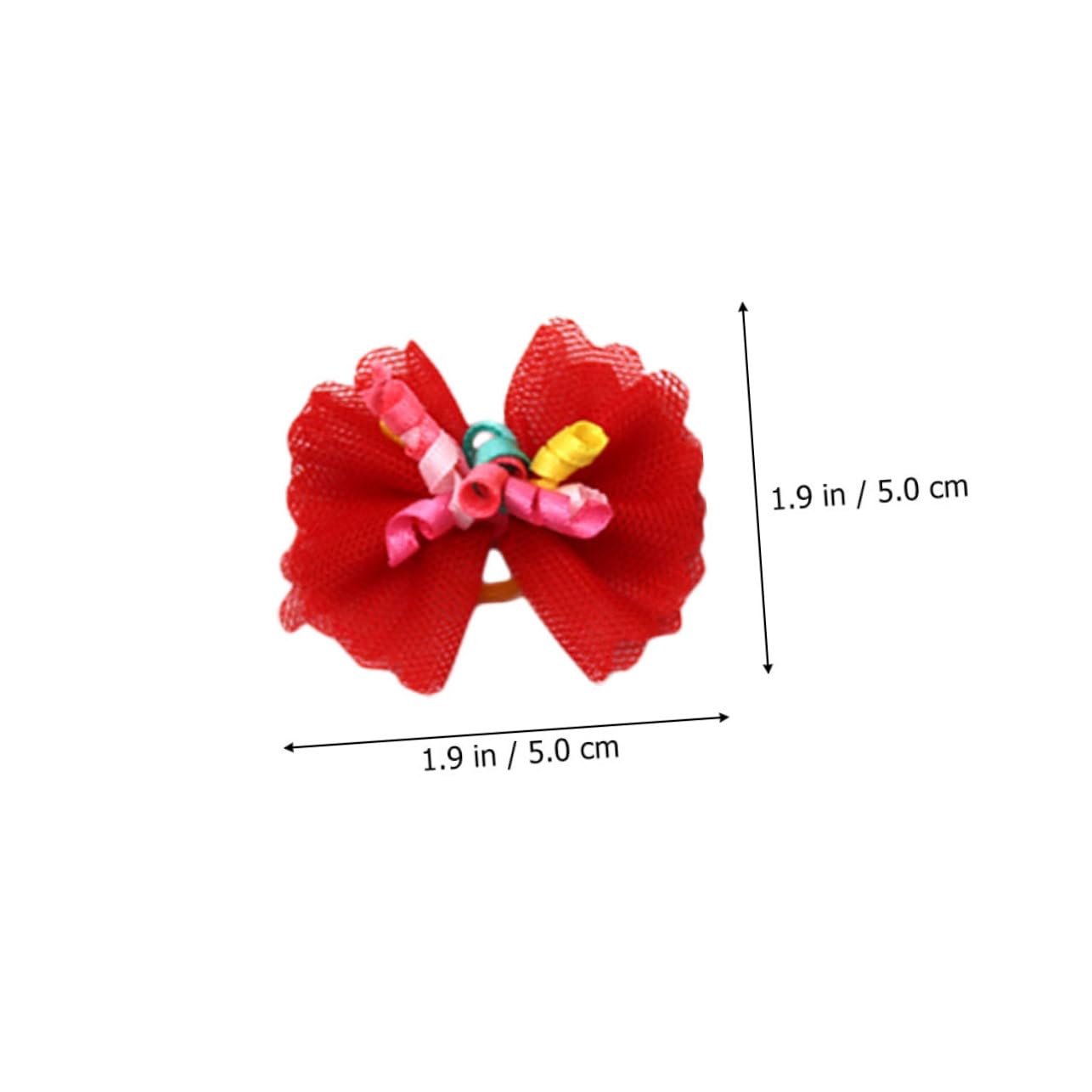 DECOMELODY 20Pcs Pet Hairbands for Dogs Decorative Bowtie Hairbands for Festivals and Parties Lightweight and Stylish Dog Accessories for Pets