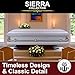 RestInPower Steel/Satin Sierra Casket - Enduring Elegance in Premium Steel with Complete Comfort Lining (White)
