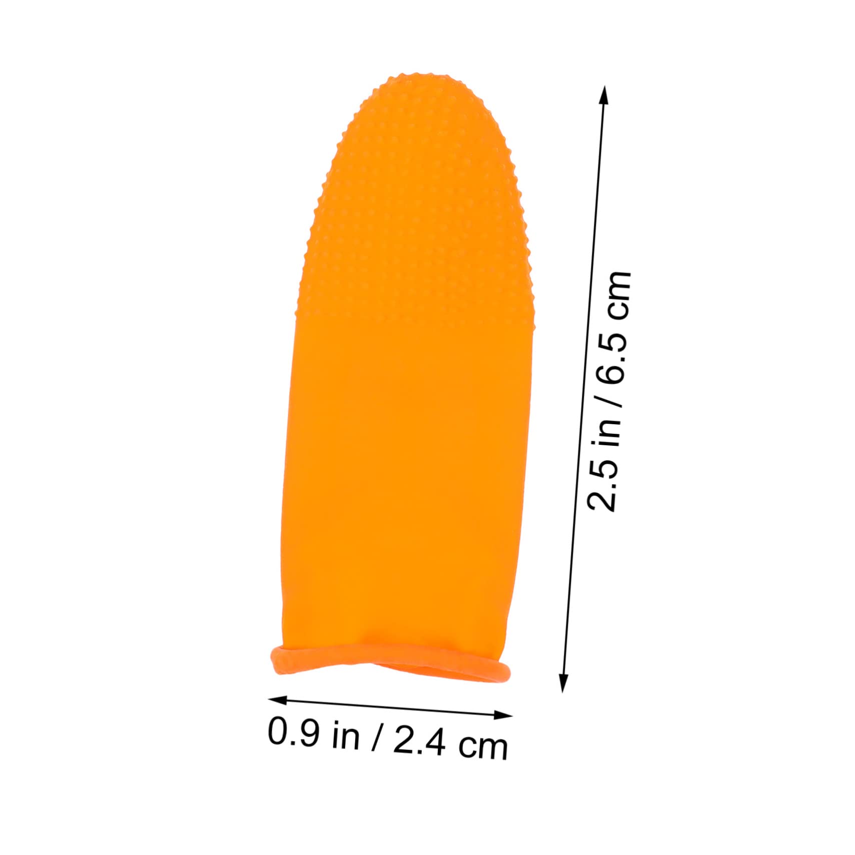 PartyKindom 100pcs Anti-slip Finger Caps Latex Material Non-slip Design Comfortable Reusable