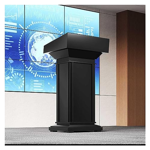 ELUKHT Soporte de escenario de lector, arrendador de madera de pie para iglesias con amplio cajón para oficina, hoteles, escuela, seminarios, bodas y aulas