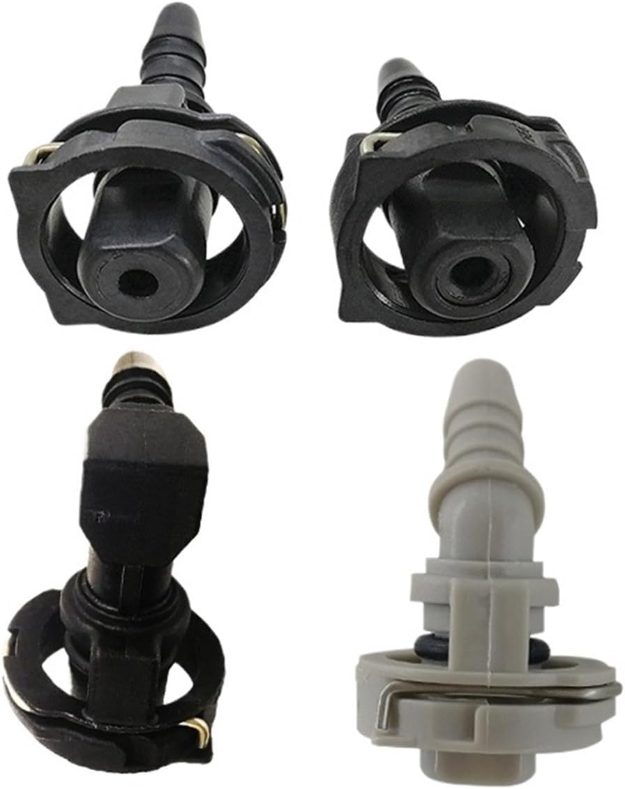 coolant hose connector 2-Piece Radiator Water Box Connector Set, Compatible With Automotive Applications(A)