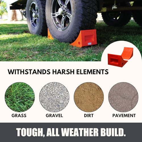 SecurityMan Solid Polyurethane Wheel Chocks