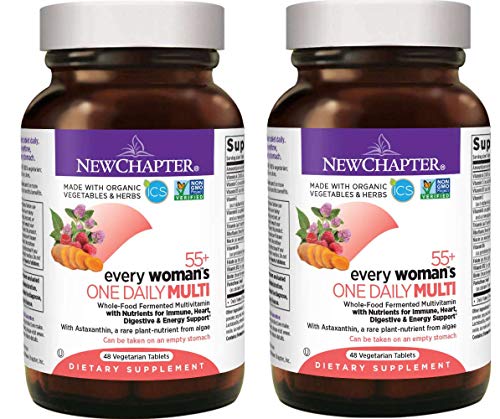 New Chapter 55+ Every Woman's One Daily Multi Whole-Food Fermented Multivitamin from Organic