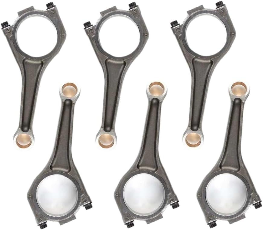 6 PCS Engine Connecting Rods Kit 3.0L AJ126 V6 Compatible With Car Engine Con Rod Accessories